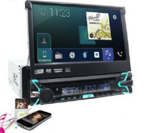 autoradio stereo auto 1 din con schermo a scomparsa touch