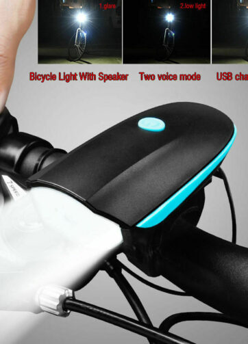 LAMPADA FARETTO LED PER MANUBRIO BICI BICICLETTA BIKE BATTERIA RICARICABILE USB