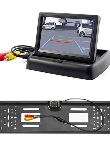 MONITOR 4.3" KIT TELECAMERA RETROMARCIA AUTO RETROCAMERA CAMERA TELECAMERA PORT