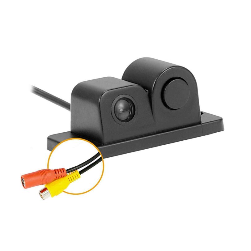 TELECAMERA RETROMARCIA CON SENSORE DI PARCHEGGIO 1 LED ANGOLO 170 GRADI NOTTURNA