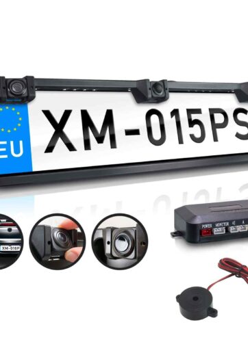 KIT 4 SENSORI DI PARCHEGGIO CON DISPLAY LED + SUONO COLORE NERO - NTL Nuova  Tecnologia