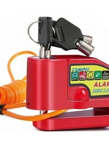 Lucchetto Antifurto Moto Bloccadisco Moto con Allarme Sonoro 110dB per Moto awe