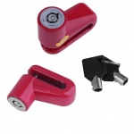 Lucchetto per freno a disco moto scooter bici con 2 chiavi antifurto acciaio - immagine 4