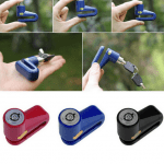 Lucchetto per freno a disco moto scooter bici con 2 chiavi antifurto acciaio - immagine 3