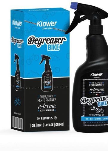 Klower Sgrassatore Bici Bicicletta Bike Rimuove Grasso Olio Polvere Sporco 750 Ml