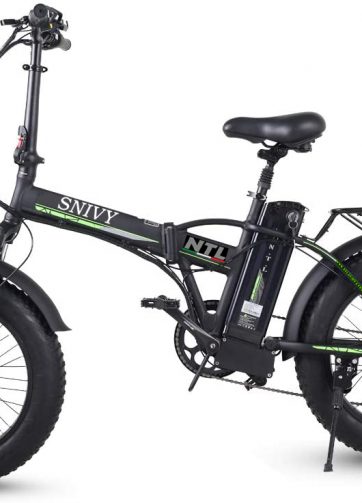 BIKE ELETTRICA 250 WATT- SNIVY Elettrica , Bicicletta Elettr250w 20 '' * 4.0 con Batteria agli Ioni di Litio 48v 15ah LG )