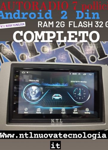 AUTORADIO DOPPIO DIN ANDROID 12 X FIAT IDEA /LANCIA MUSA  2 gb +32 rom PIU TELECAMERA OMAGGIO