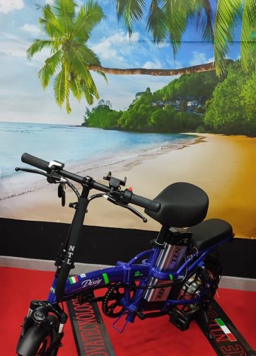 Bicicletta Elettrica Pieghevole DISIY N.T.L da 14 pollici MTB 48V 350W CON ANTIFURTO  motore Brushless 48V 10Ah batteria al litio