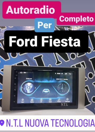 AUTORADIO ANDROID 11 X FORD FIESTA COMPLETO DI MASCHERINA 2 RAM 32 ROM