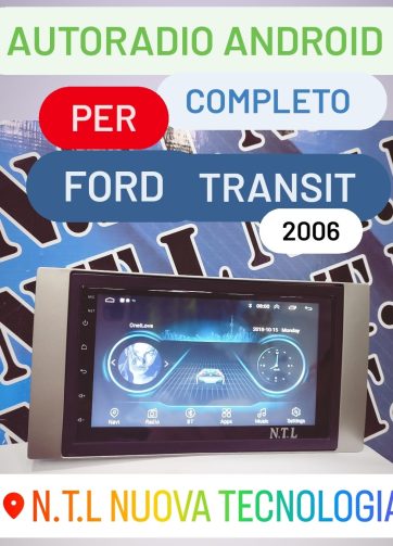 AUTORADIO ANDROID 12 COMPLETO X FORD TRANSIT più IN REGALO RETROCAMERA