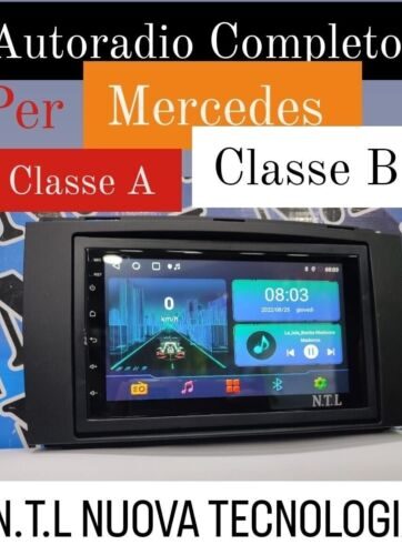 AUTORADIO ANDROID 12 COMPLETO X MERCEDES CLASSE A/B 4 RAM 64 ROM 2008-2012 REST