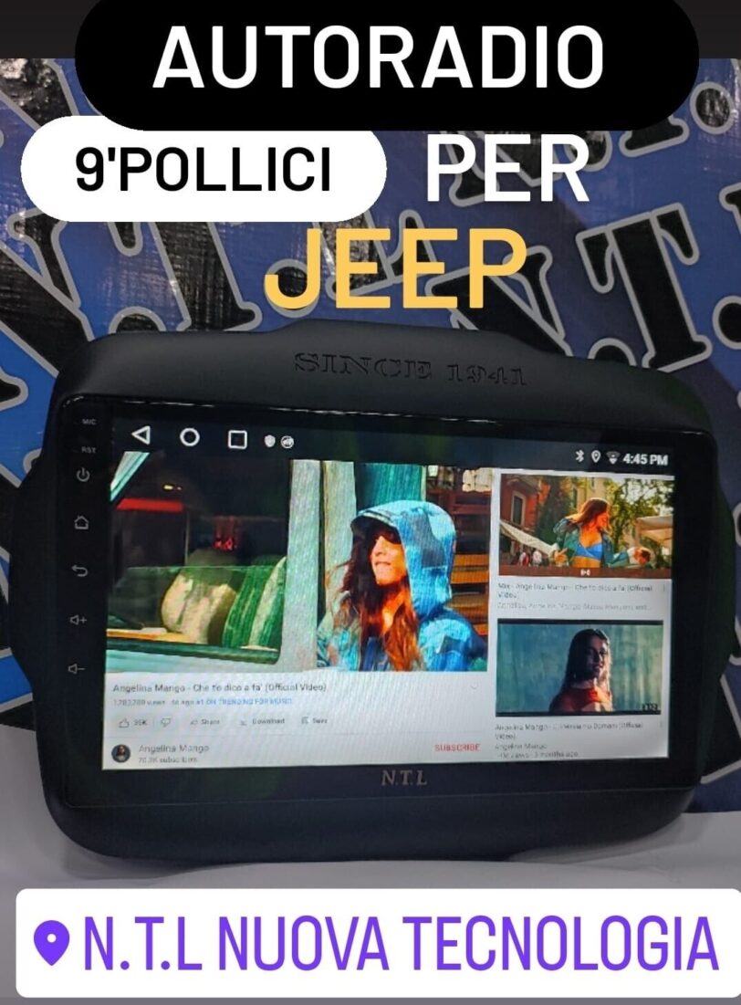 Autoradio Android 9 POLLICI Jeep Renegade 2016-2020 2+32 octacore - immagine 3