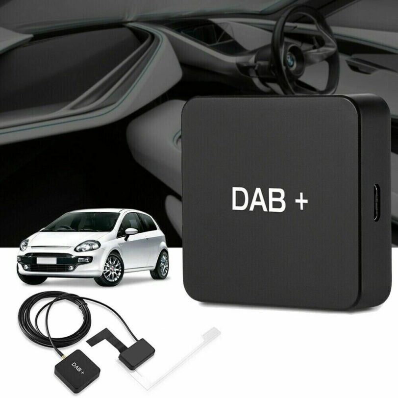 Kit Auto Digitale Audio Broadcast DAB+ Box Ricevitore Radio Antenna Per Android