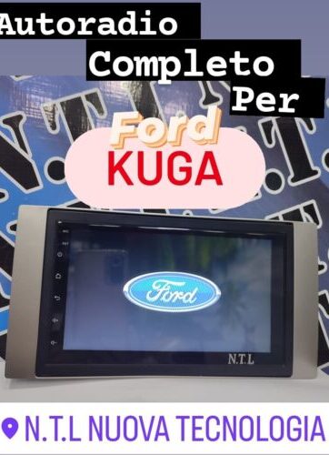AUTORADIO ANDROID 12 COMPLETO X KUGA / C-MAX 4 RAM 64 ROM+ RESISTIVO recupero comandi +OMAGGIO Retrocamera