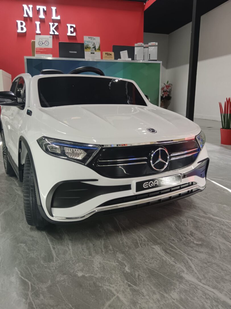 Mercedes Eqa Auto Bambino Vettura per Bambini Auto Elettrica Giocattolo Bianco - immagine 3