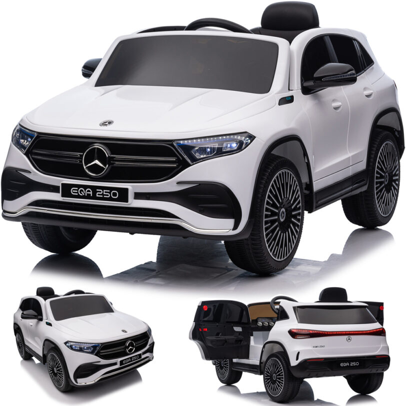 Mercedes Eqa Auto Bambino Vettura per Bambini Auto Elettrica Giocattolo Bianco