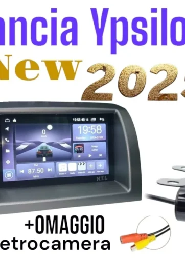 AUTORADIO DOPPIO DIN 7 POLLICI ANDROID Car play COMPLETO PER LANCIA Y 13 4 GB 32 rom++ OMAGGIO RETROCAMERA