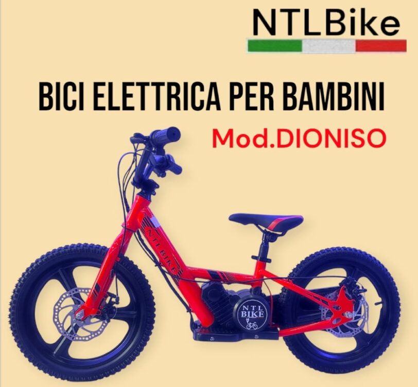 Bici senza Pedali Elettrico NTL BIKE MX 16 ROSSA