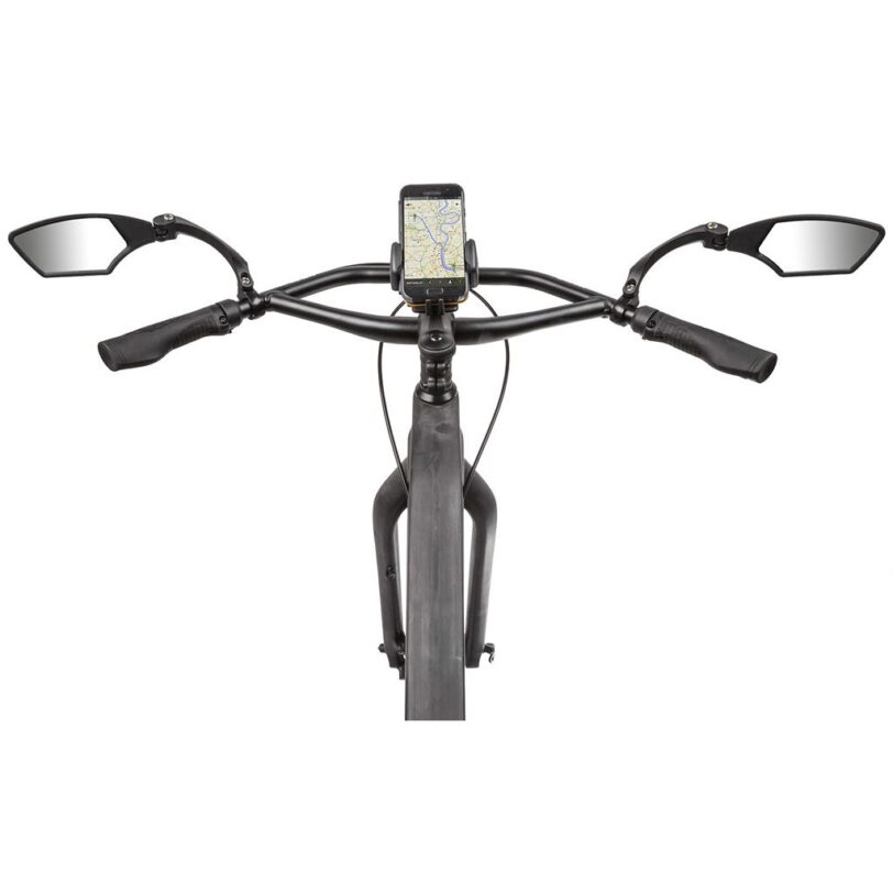 Specchietto bicicletta lato destro bicycle mirror M-Wave for mounting on handlebar (right side), alloy clamp 22.2mm - immagine 2