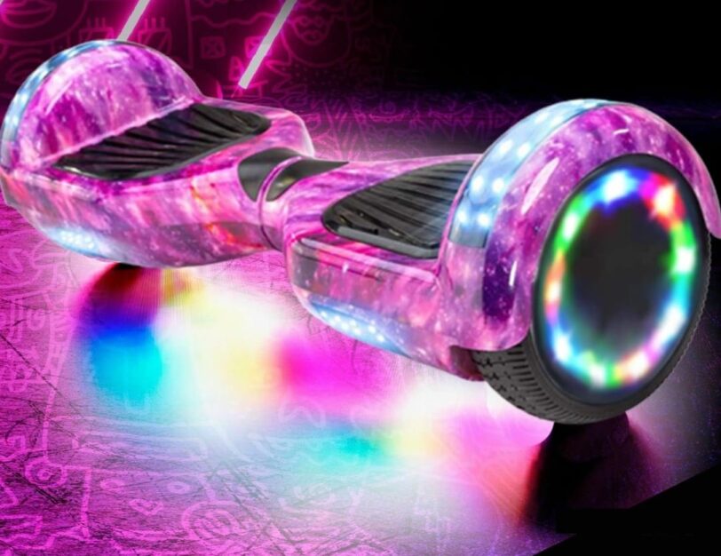 Hoverboard Kart, Hoverboard All Terreno Auto-bilanciato da 6.5" Pollici con Altoparlanti Bluetooth e Luci LED Hoverboard Bambina